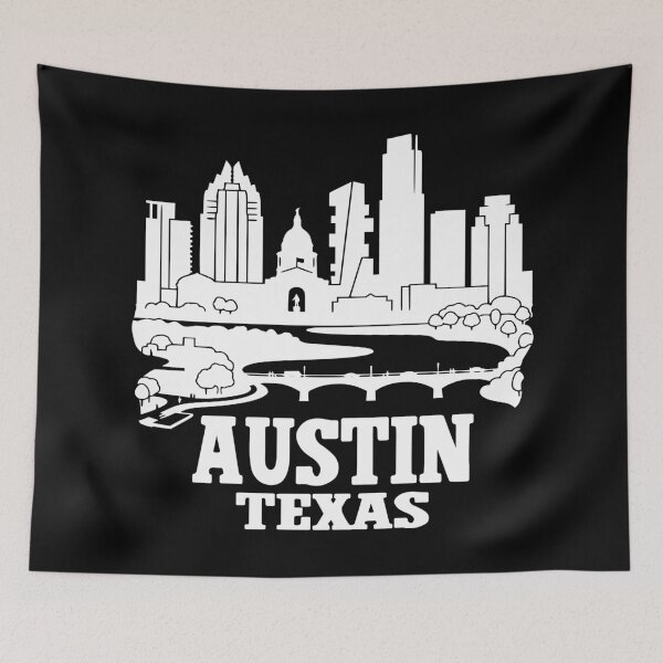 Artikelvorschau, Austin Vintage Austin Texas Retro Austin Skyline entworfen und verkauft von Colorfulman.