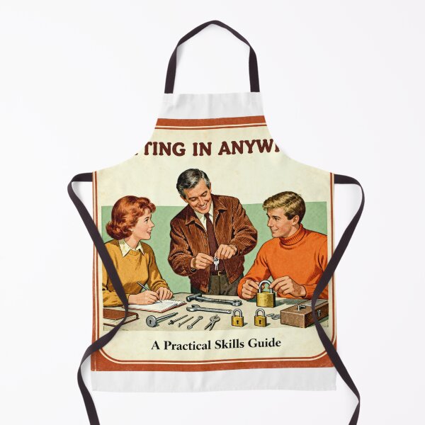 Item preview, Getting In Anywhere - Retro Dark Humor Art designed and sold by PictorialWhimsy.