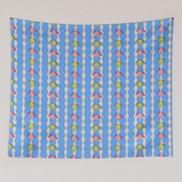 Item preview, Pastel Mango Stripe Pattern designed and sold by thanratdesign.