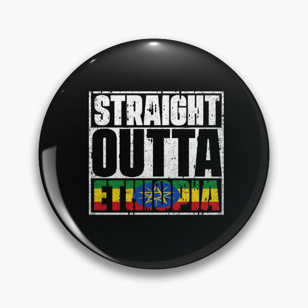 Item preview, Straight Outta Ethiopia Flag designed and sold by CosmoKitsch.