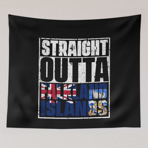 Item preview, Straight Outta falkland islands Flag designed and sold by CosmoKitsch.