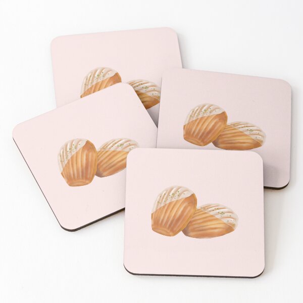 Item preview, Cute French Madeleine | Kawaii Dessert Illustration designed and sold by o101.