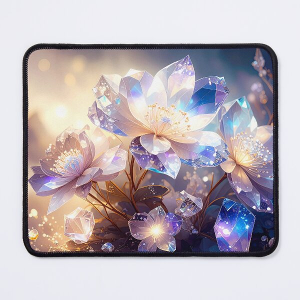 Item preview, Glowing Crystal Flower Fantasy Art designed and sold by BetweenForms.