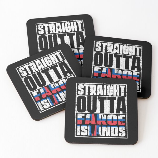 Item preview, Straight Outta faroe islands Flag designed and sold by CosmoKitsch.