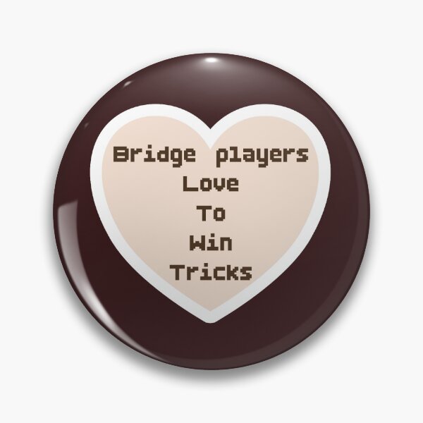Item preview, Bridge, card game, Bridge players love to count cards, terminology, pixelated, heart designed and sold by DebbieJoyArt.