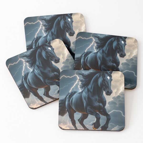 Item preview, Whimsical Black Horse designed and sold by alldecorprints.
