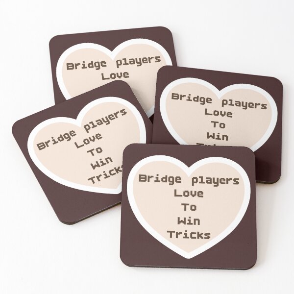 Item preview, Bridge, card game, Bridge players love to count cards, terminology, pixelated, heart designed and sold by DebbieJoyArt.