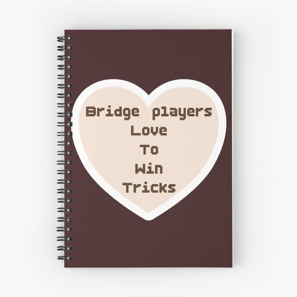 Item preview, Bridge, card game, Bridge players love to count cards, terminology, pixelated, heart designed and sold by DebbieJoyArt.