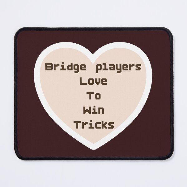 Item preview, Bridge, card game, Bridge players love to count cards, terminology, pixelated, heart designed and sold by DebbieJoyArt.