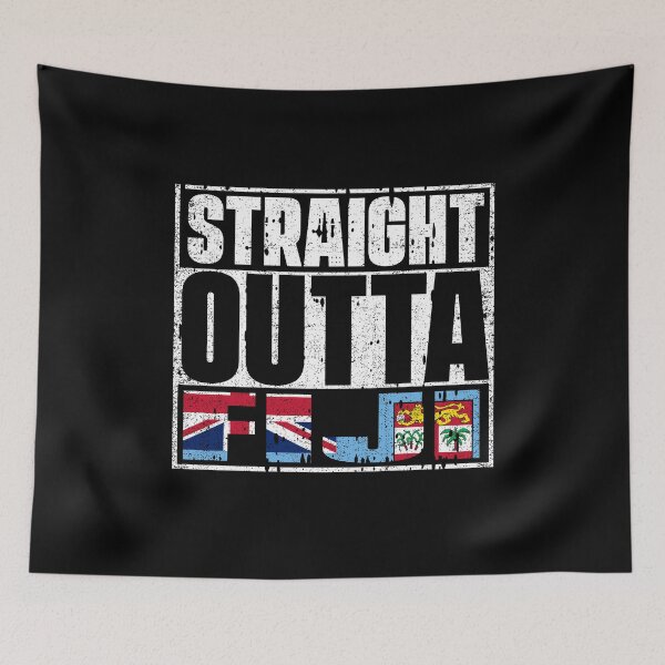 Item preview, Straight Outta Fiji Flag designed and sold by CosmoKitsch.
