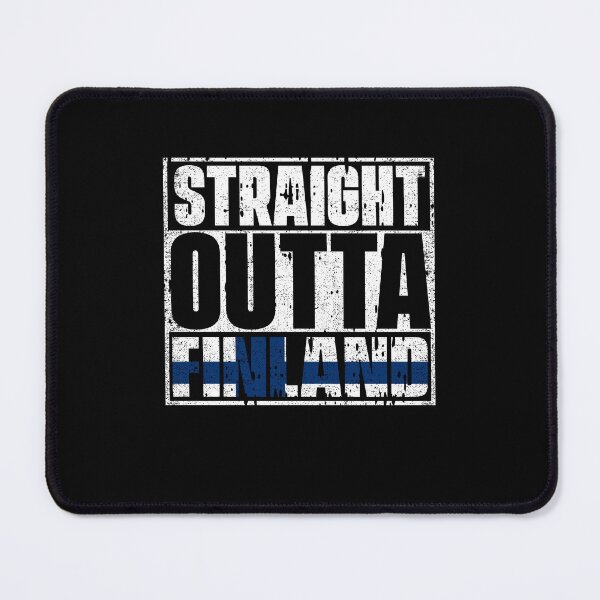 Item preview, Straight Outta Finland Flag designed and sold by CosmoKitsch.