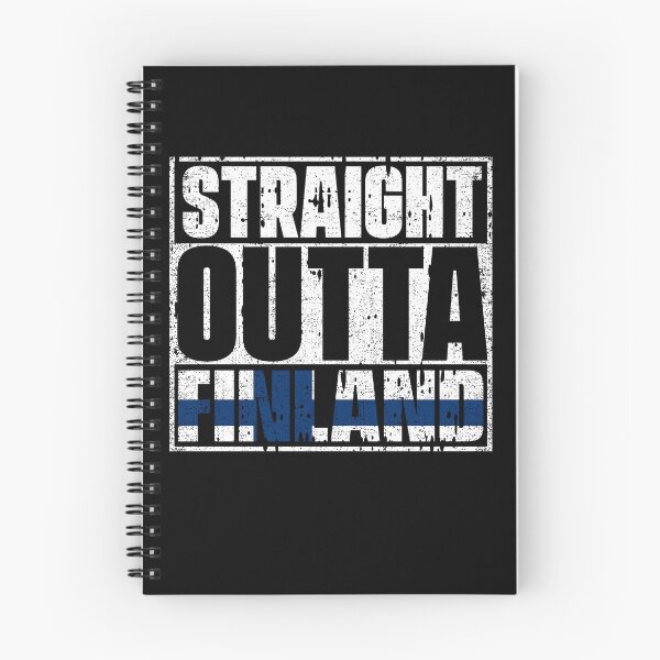 Item preview, Straight Outta Finland Flag designed and sold by CosmoKitsch.