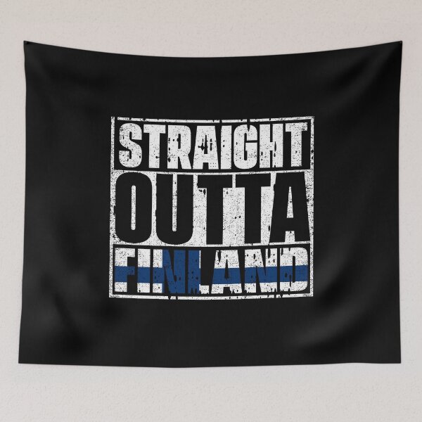 Item preview, Straight Outta Finland Flag designed and sold by CosmoKitsch.
