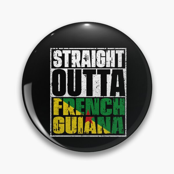 Item preview, Straight Outta French Guiana Flag designed and sold by CosmoKitsch.