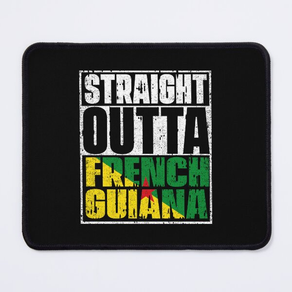 Item preview, Straight Outta French Guiana Flag designed and sold by CosmoKitsch.