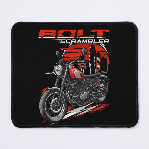 Item preview, Yamaha Bolt Scrambler (SCR950) 2017-2021 Rapid Red for Motorcycle Riders designed and sold by MotoApparelHub.