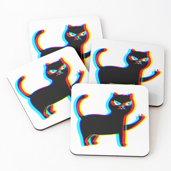 Item preview, Glitch Angry Cat designed and sold by Zerhof.
