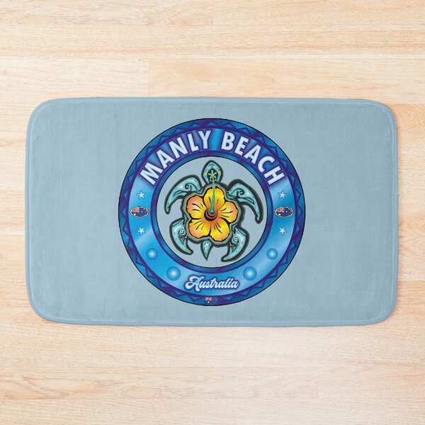 Item preview, Manly Beach Australia sea turtle hibiscus designed and sold by studioss76.