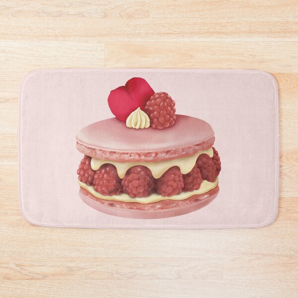 Item preview, Pink Ispahan Macaron | Cute French Dessert Illustration designed and sold by o101.