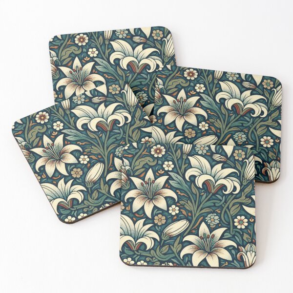 Item preview, white lilies designed and sold by Nice-patterns.