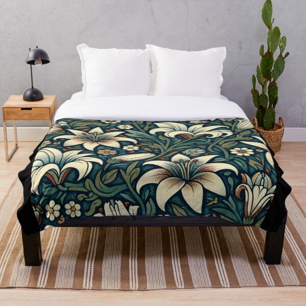 Item preview, white lilies designed and sold by Nice-patterns.