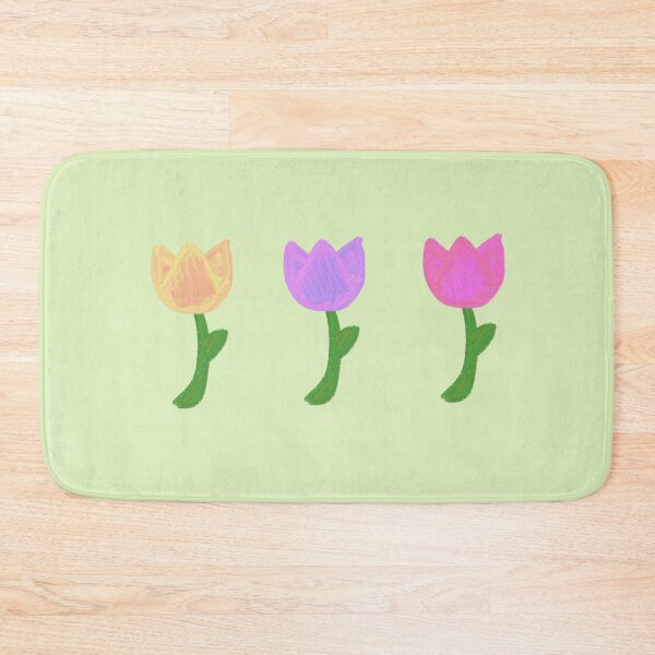 Item preview, three painted flowers designed and sold by trinketgal.