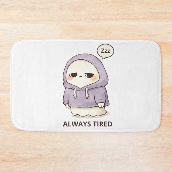 Item preview, Always Tired Ghost | Cute Kawaii Aesthetic | Exhausted Mood Design designed and sold by The Mood Index.