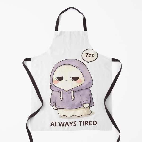Item preview, Always Tired Ghost | Cute Kawaii Aesthetic | Exhausted Mood Design designed and sold by The Mood Index.