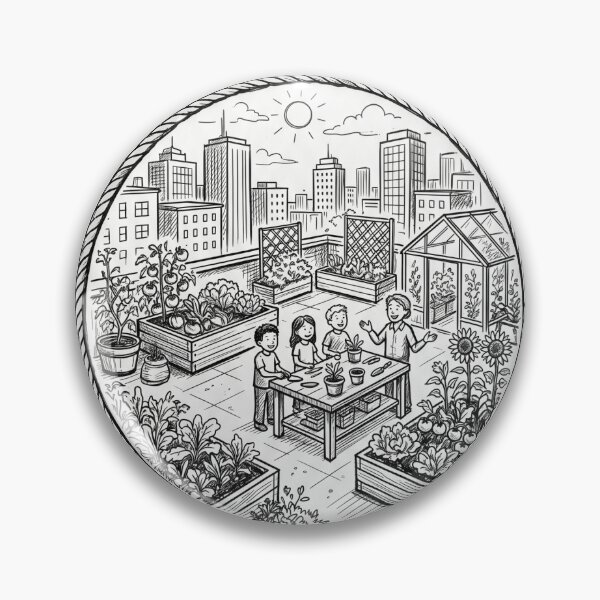 Item preview, Rooftop Classroom Society Academic Emblem Est 2026 designed and sold by TheBetaPattern.