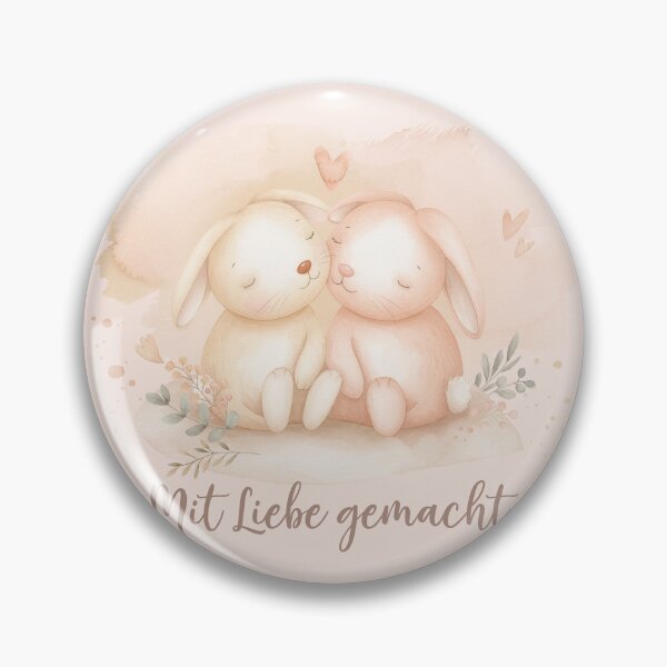 Item preview, Two bunnies – Made with love | Cute baby design designed and sold by FehlingMedia.