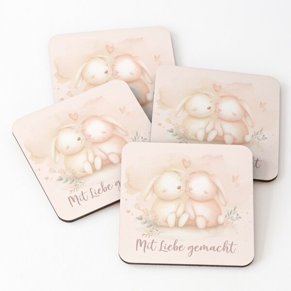 Item preview, Two bunnies – Made with love | Cute baby design designed and sold by FehlingMedia.