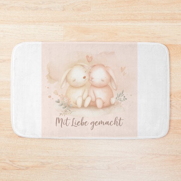 Item preview, Two bunnies – Made with love | Cute baby design designed and sold by FehlingMedia.