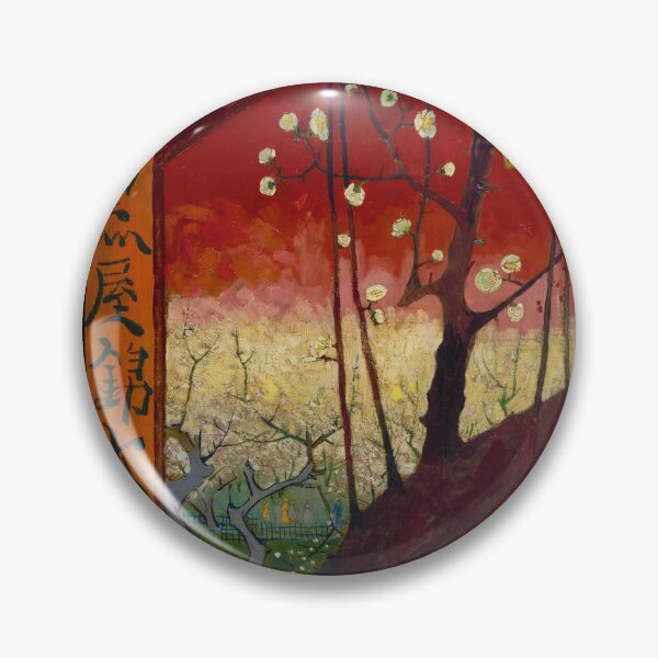Item preview, Flowering Plum Orchard After Hiroshige by Vincent van Gogh: Japonisme Art Poster designed and sold by artofuniverse.