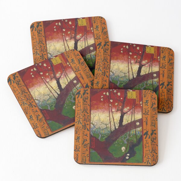 Item preview, Flowering Plum Orchard After Hiroshige by Vincent van Gogh: Japonisme Art Poster designed and sold by artofuniverse.