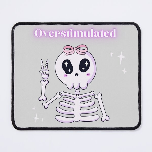 Item preview, Cute Overstimulated Skull designed and sold by Zukki20.