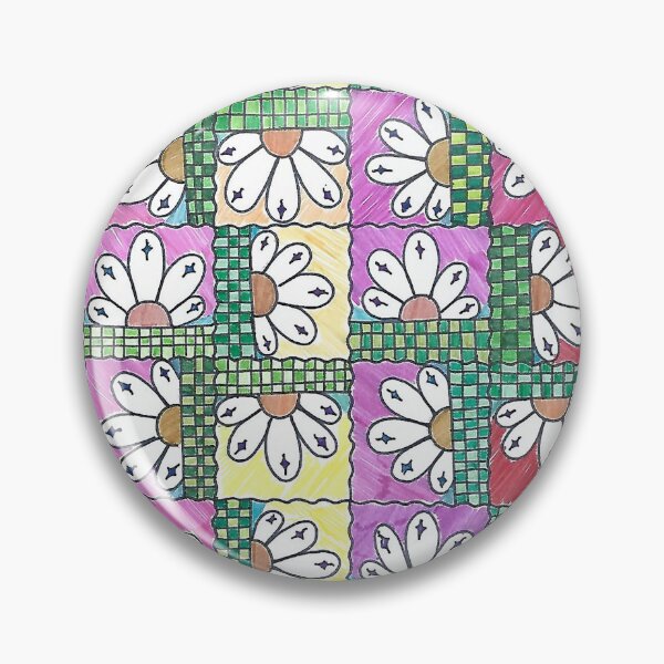 Item preview, Valerie - Hand Drawn Fresh Floral Square Pattern designed and sold by AJPrettyObscene.