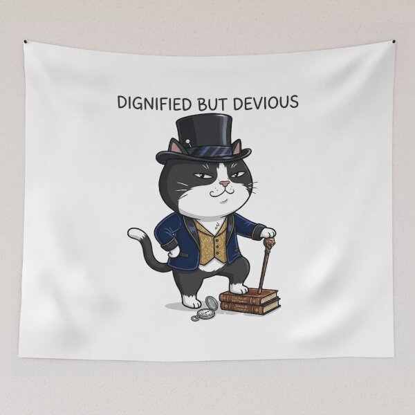Item preview, Dignified But Devious Cat designed and sold by GeOrbz_Print_Lab.