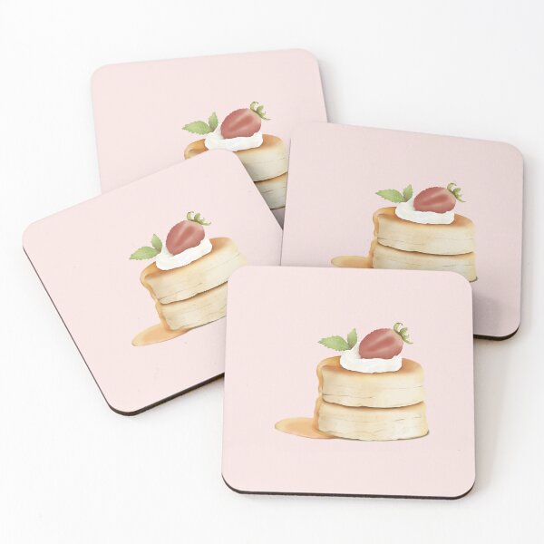 Item preview, Strawberry Soufflé Pancake | Cute Dessert Illustration designed and sold by o101.