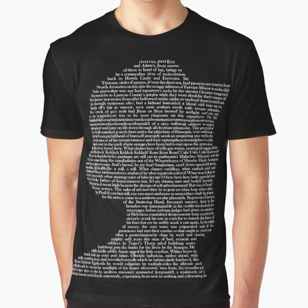 Vista previa del artículo con la obra «Finnegans Wake - James Joyce», diseñado y vendido por Here Comes Everybody.