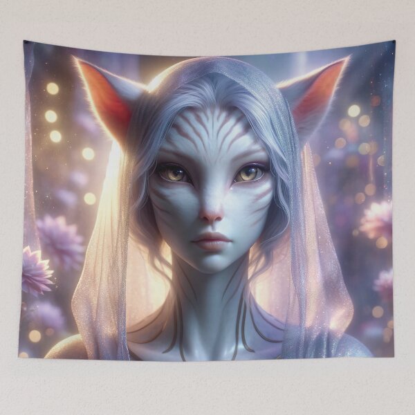 Item preview, Cassiopeian Feline Being - Higher Dimensional Cat Goddess designed and sold by FriskyLemur.