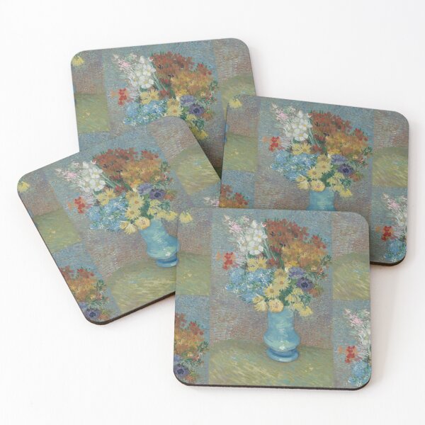 Item preview, Flowers in a Blue Vase by Vincent van Gogh: Post Impressionist Floral Poster designed and sold by artofuniverse.