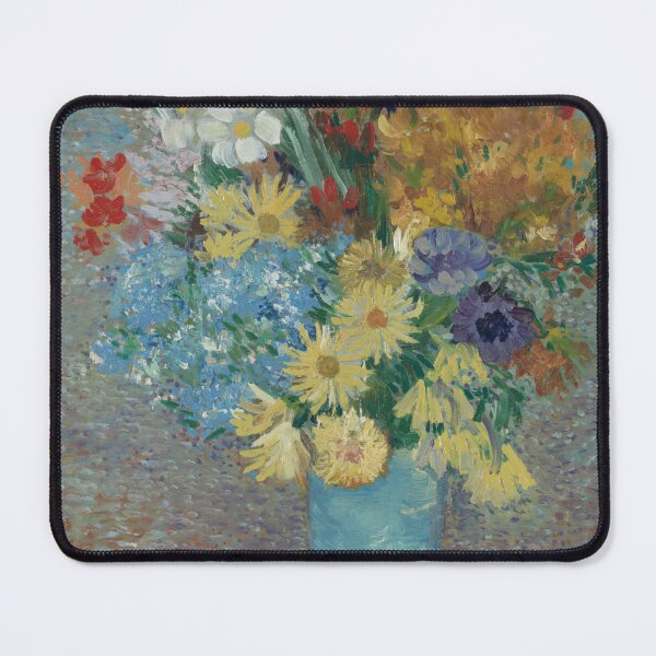 Item preview, Flowers in a Blue Vase by Vincent van Gogh: Post Impressionist Floral Poster designed and sold by artofuniverse.