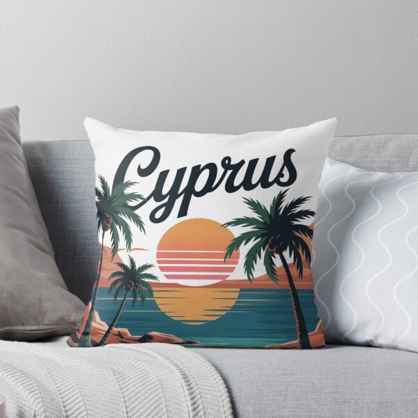 Item preview, Cyprus Sunset Minimal T-Shirt – Summer Travel Beach Aesthetic Design designed and sold by Mind-Echo.