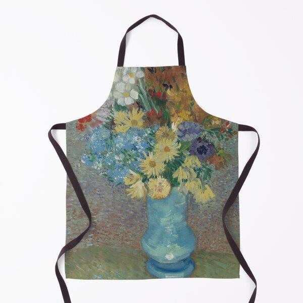 Artikelvorschau, Blumen in einer blauen Vase von Vincent van Gogh: Postimpressionistisches Blumenposter entworfen und verkauft von artofuniverse.