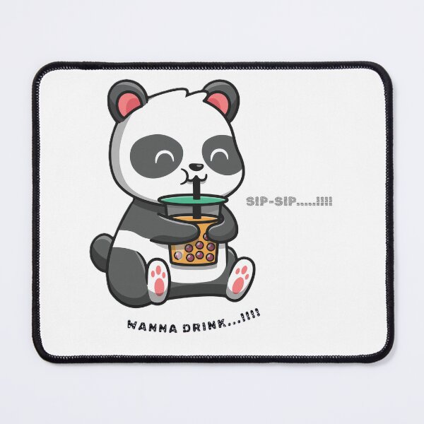 Item preview, CUTE PANDA DRINKING JUICE designed and sold by thestickerbuddy.