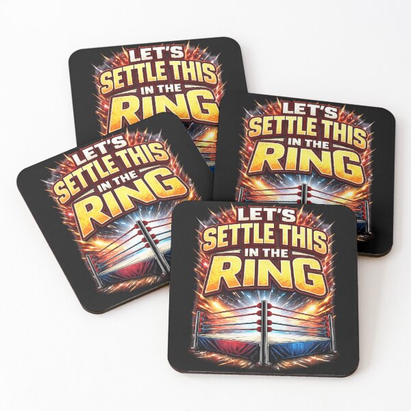Item preview, Lets Settle This In The Ring - Vintage Wrestling Boxing Main Event designed and sold by Blaze & Trail Creative.