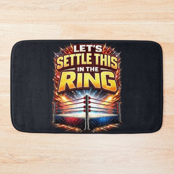 Item preview, Lets Settle This In The Ring - Vintage Wrestling Boxing Main Event designed and sold by Blaze & Trail Creative.