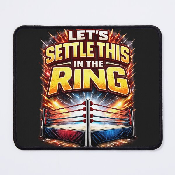 Item preview, Lets Settle This In The Ring - Vintage Wrestling Boxing Main Event designed and sold by Blaze & Trail Creative.