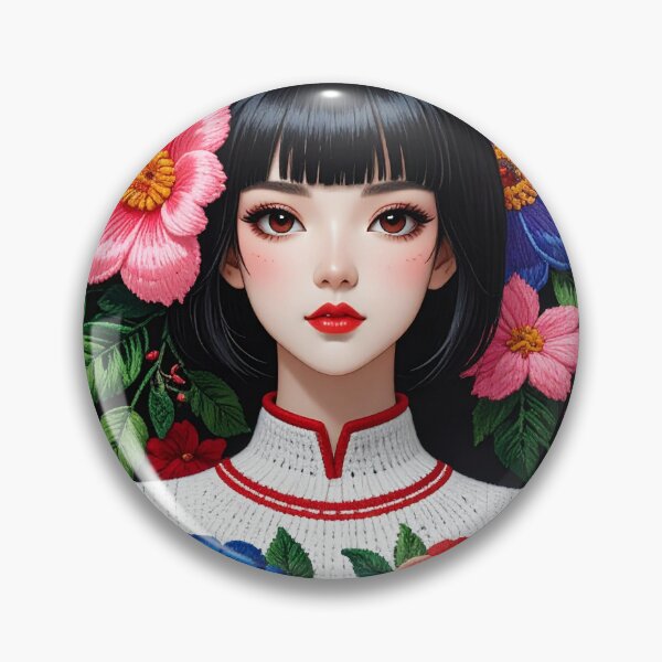 Item preview, Vibrant Asian Girl Portrait Art designed and sold by BetweenForms.