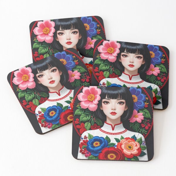 Item preview, Vibrant Asian Girl Portrait Art designed and sold by BetweenForms.